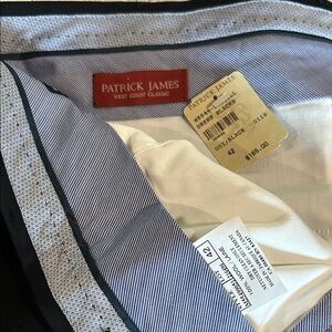 Patrick James Black Men's Dress Pants
